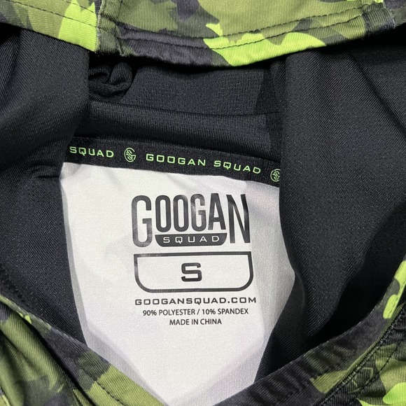 Googan Squad Hoodie Mens Small Fish Print Fishing Performance Light Pullover - Picture 7 of 10